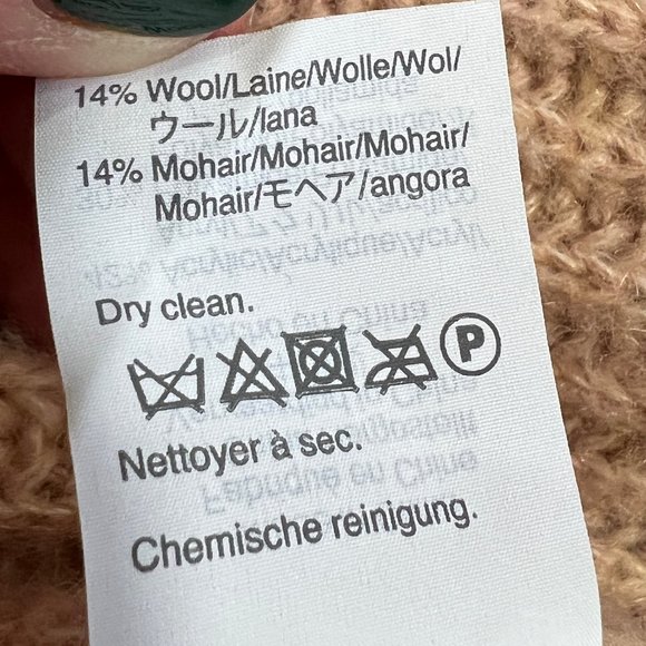 J. Crew Point Sur Light Pink Wool Mohair Blend Oversized Turtleneck Swea… - Picture 6 of 8